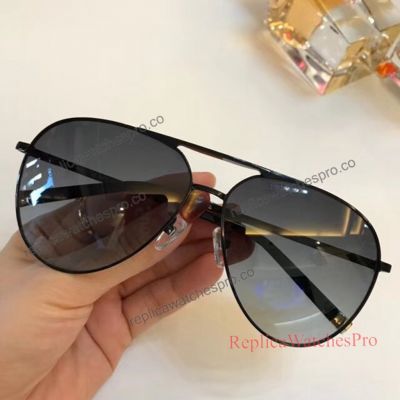 New Design Mont Blanc Fake Sunglassess with Black Stealth Mirror Lenses For Mens